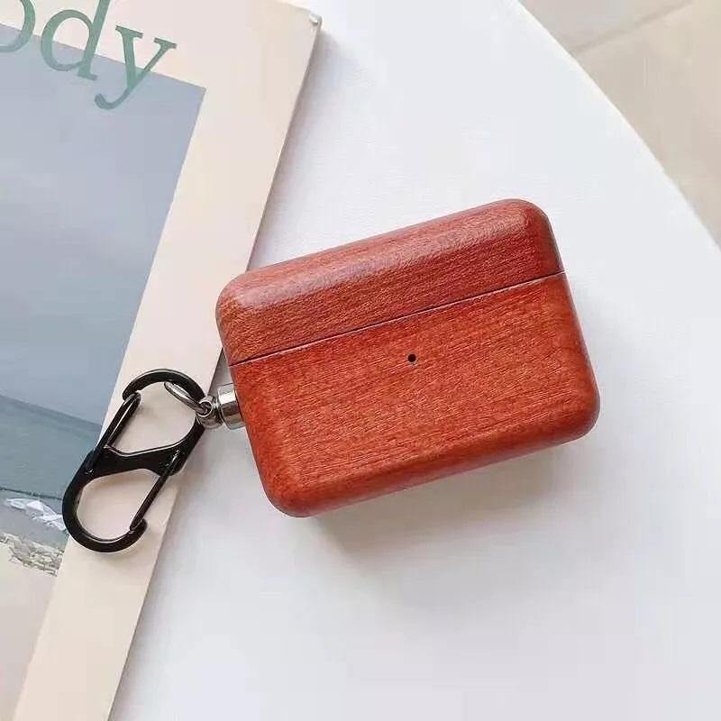 Rosewood Apple AirPods Pro Case with Keychain - iWoodStore