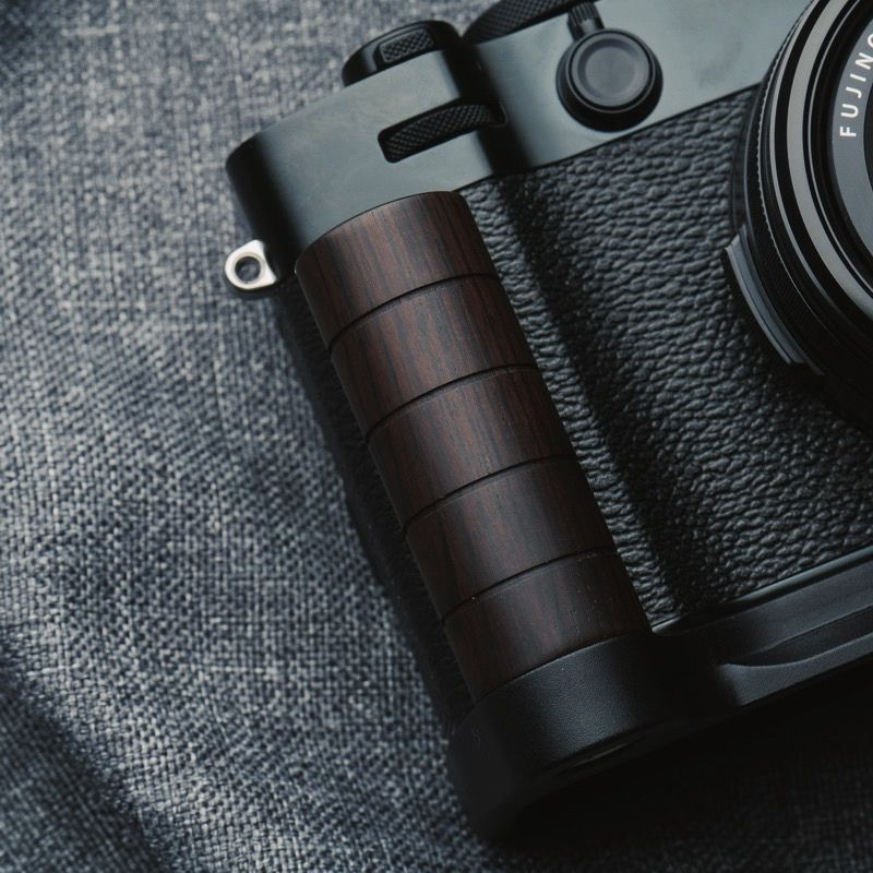 Round Fuji X100VI Grip KC Design - iWoodStore