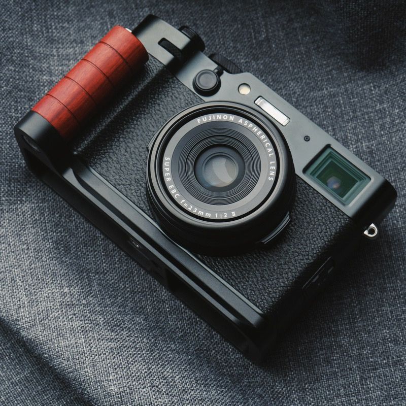 Round Fuji X100VI Grip KC Design - iWoodStore