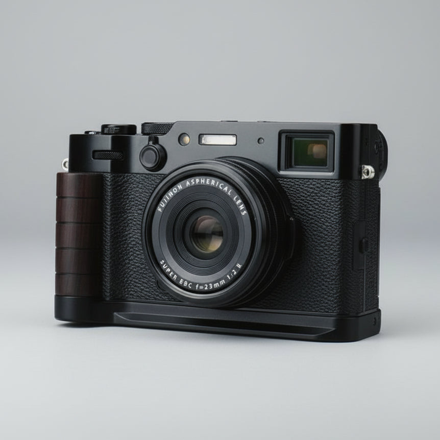 Round Fuji X100VI Grip KC Design - iWoodStore