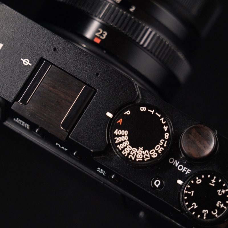 Shutter Button Hot Shoe Cover Set Fuji XPro3 X100V XT5 (Screw Type) - iWoodStore