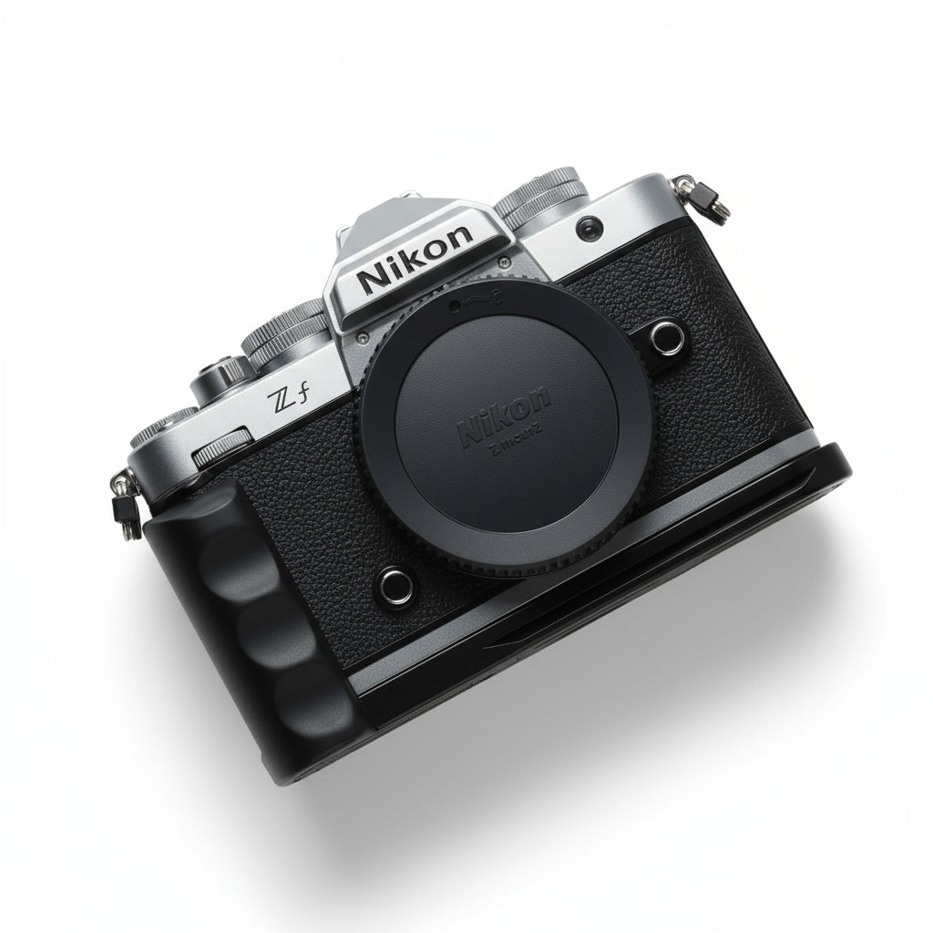 Silver Nikon ZF Handgrip Wood KC Design - iWoodStore