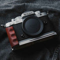 Silver Nikon ZF Handgrip Wood KC Design - iWoodStore