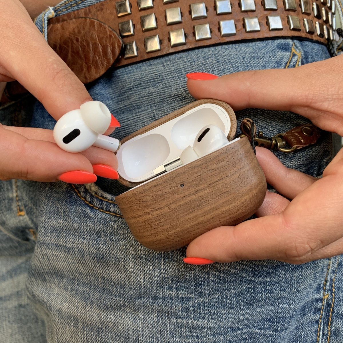 Slim Wooden Case for AirPods Pro - iWoodStore