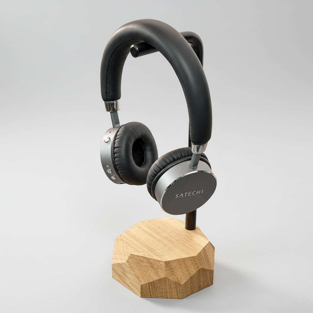 Solid Headset Holder for Desk - iWoodStore