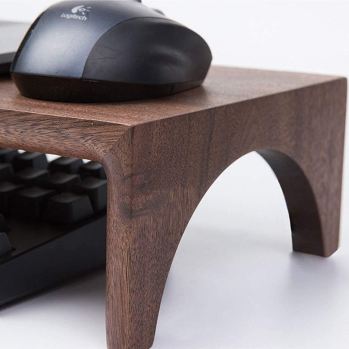 Solid Walnut Computer Monitor Riser - iWoodStore