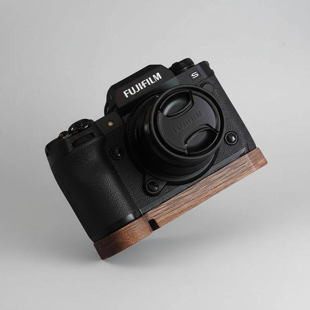 Solid Wood Fuji XH2 XH2S Grip Base Plate - iWoodStore