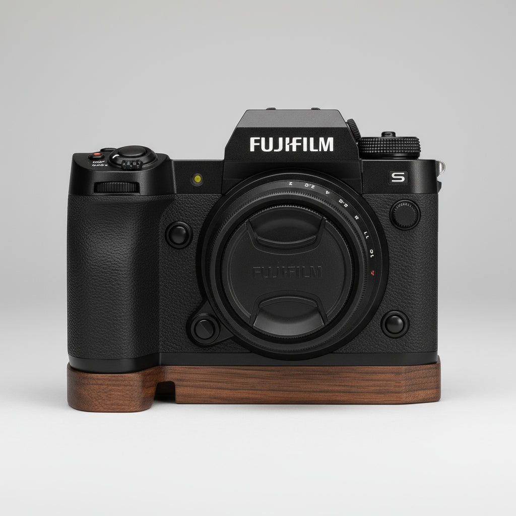 Solid Wood Fuji XH2 XH2S Grip Base Plate - iWoodStore