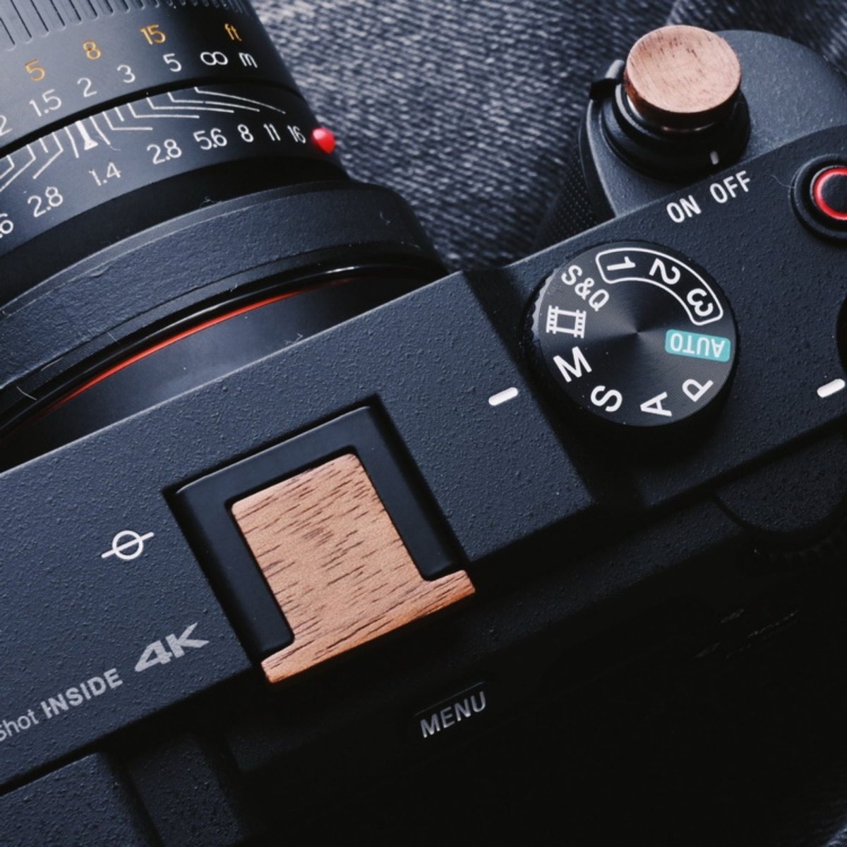 Sony A7C A7M4 Shutter Button Hot Shoe Cover Set - iWoodStore