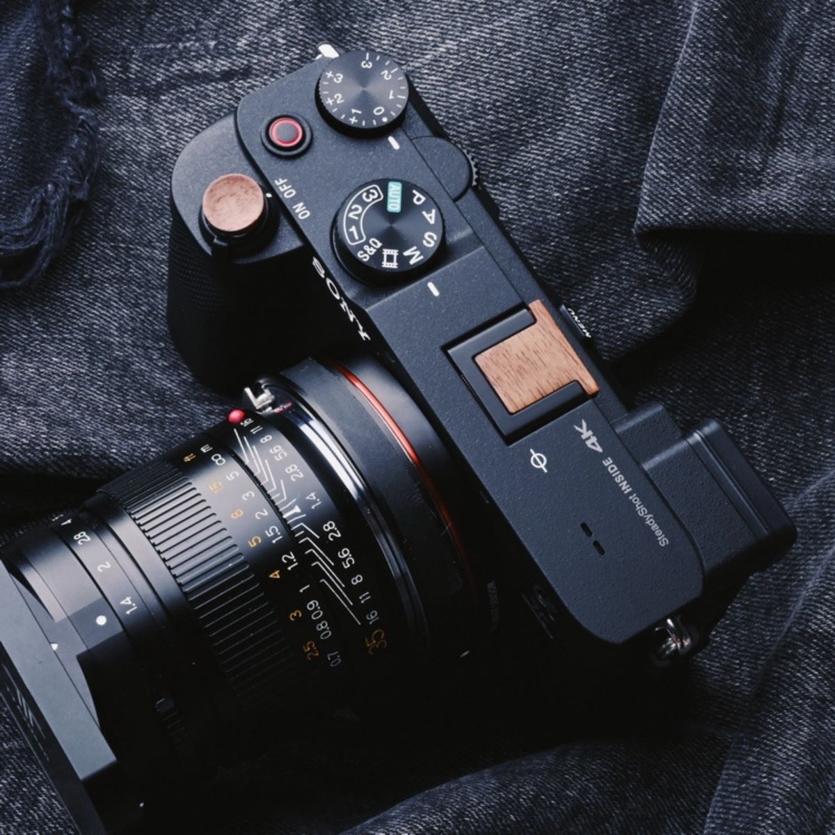 Sony A7C A7M4 Shutter Button Hot Shoe Cover Set - iWoodStore
