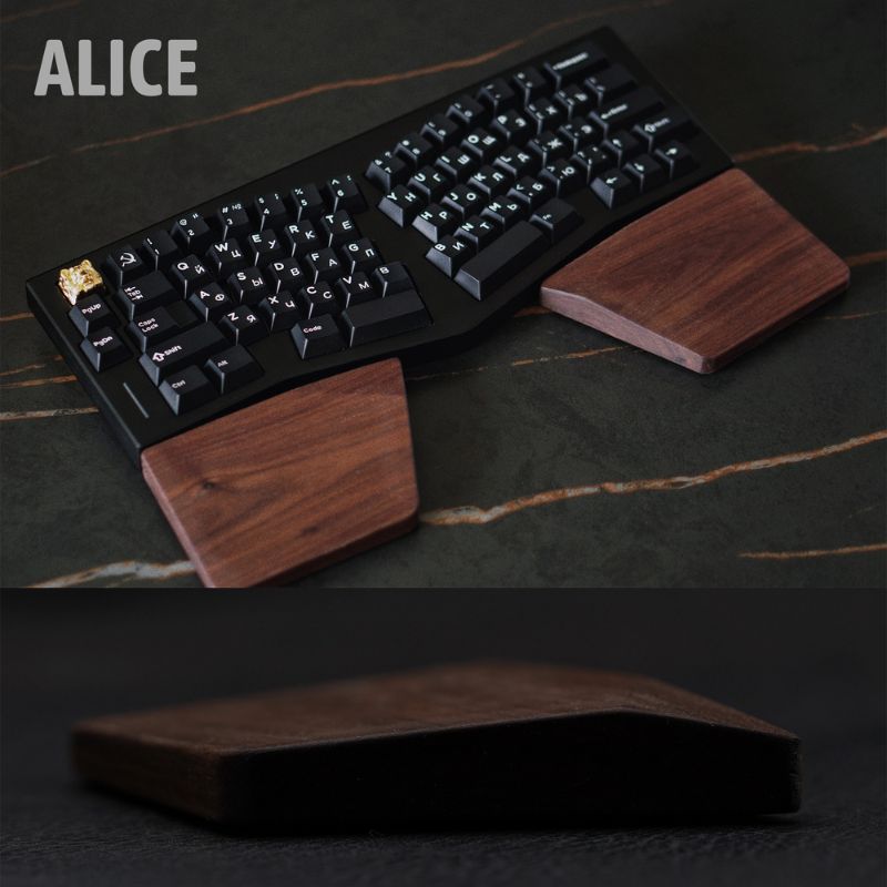 Split Palm Rest Support for Mechanical Keyboards - iWoodStore