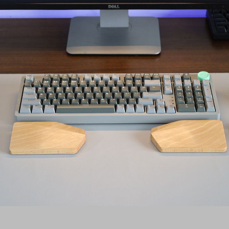 Split Palm Rest Support for Mechanical Keyboards - iWoodStore