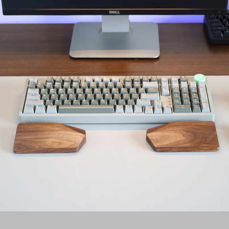 Split Palm Rest Support for Mechanical Keyboards - iWoodStore