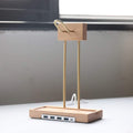 Stylish Earphone Stand with USB Ports - iWoodStore