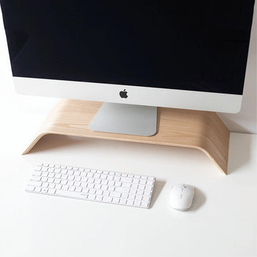 U shaped Monitor Shelf for Desk - iWoodStore