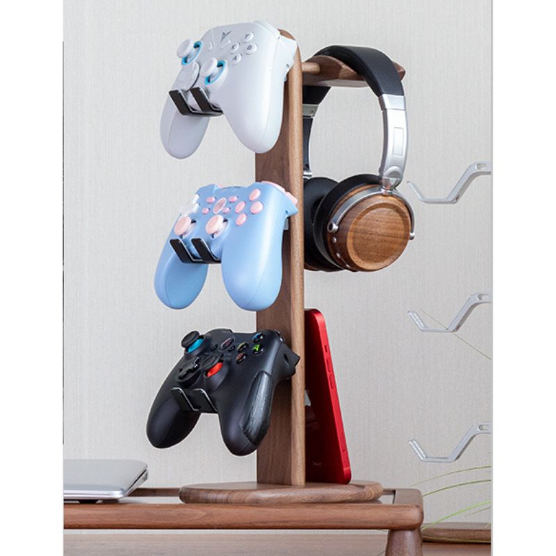 Universal 3 Tier Controller Stand Wood - iWoodStore