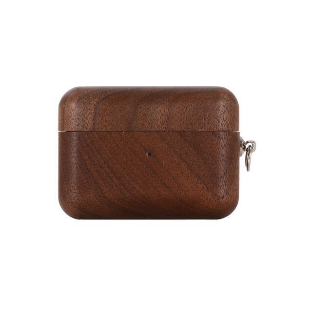 Walnut AirPods Pro Case with Keychain - iWoodStore