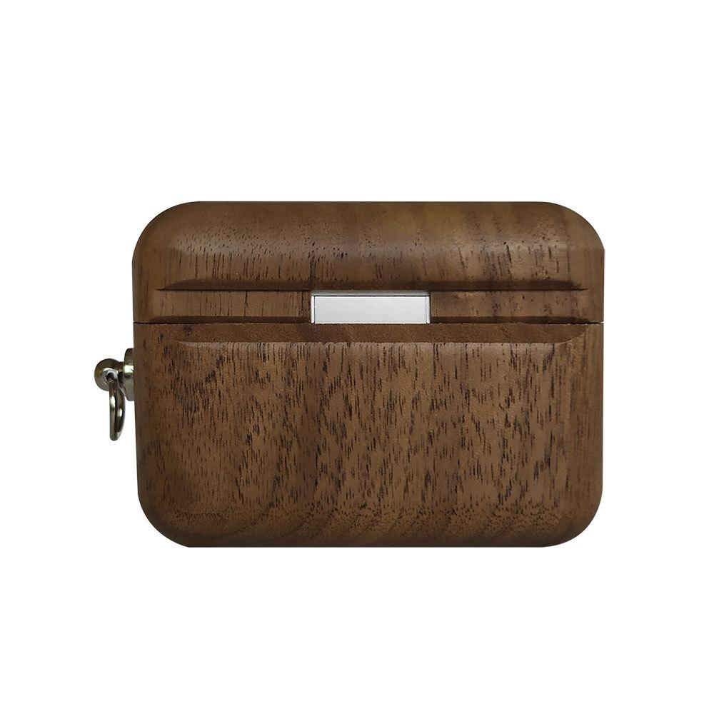 Walnut AirPods Pro Case with Keychain - iWoodStore