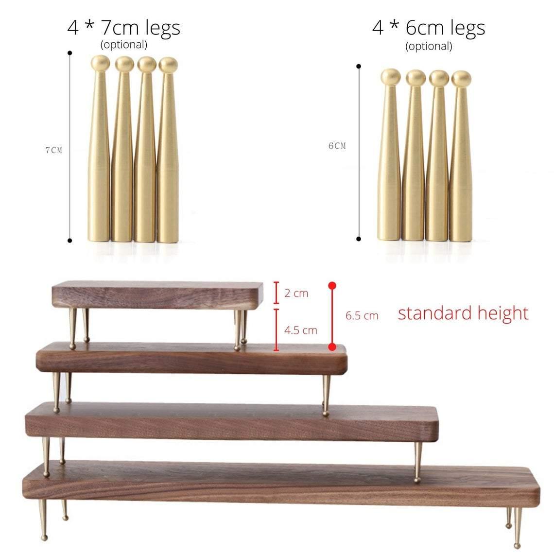 Walnut Monitor Holder with USB Ports - iWoodStore