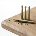 Walnut Monitor Holder with USB Ports - iWoodStore