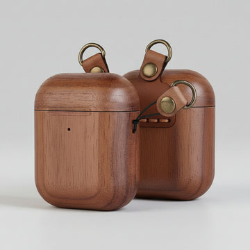 Walnut Wood AirPod 1/2 Case - iWoodStore