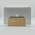 Wood Laptop Vertical Stand for Desk - iWoodStore
