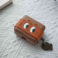 Wooden AirPods Case Cover Cute Cat Eyes - iWoodStore