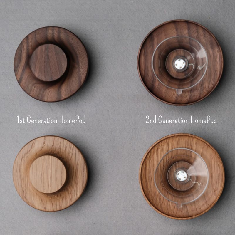 Wooden Apple HomePod Stand - iWoodStore