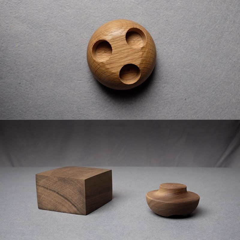 Wooden Apple HomePod Stand - iWoodStore