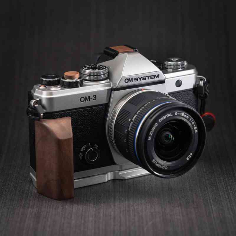 Wooden Cover Set Hot Shoe Shutter Button OM3 OM5 EP7 ZFC - iWoodStore