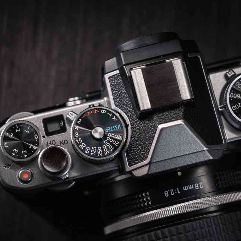 Wooden Cover Set Hot Shoe Shutter Button OM3 OM5 EP7 ZFC - iWoodStore