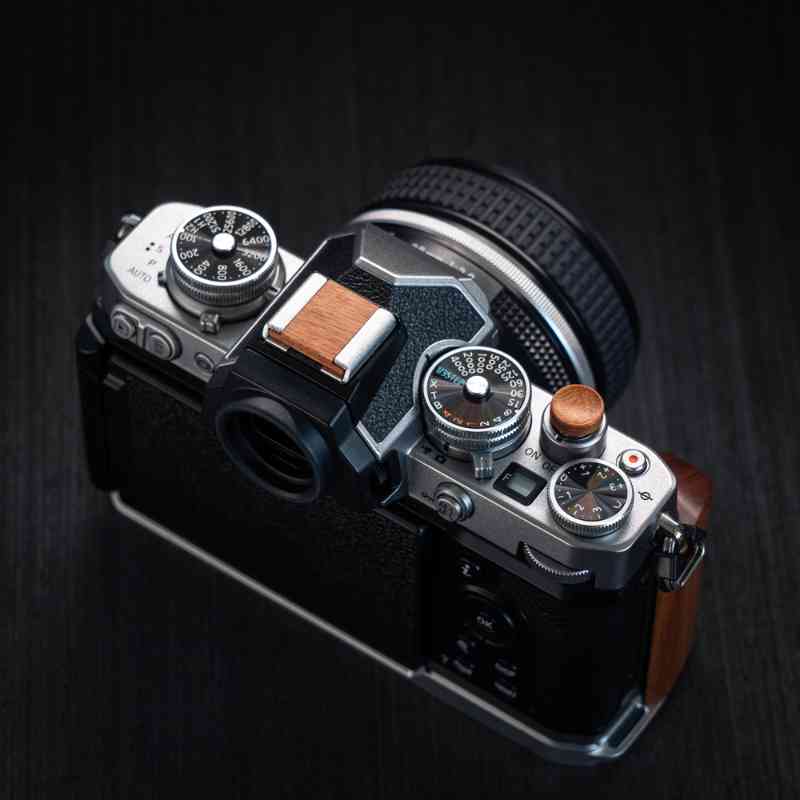 Wooden Cover Set Hot Shoe Shutter Button OM3 OM5 EP7 ZFC - iWoodStore