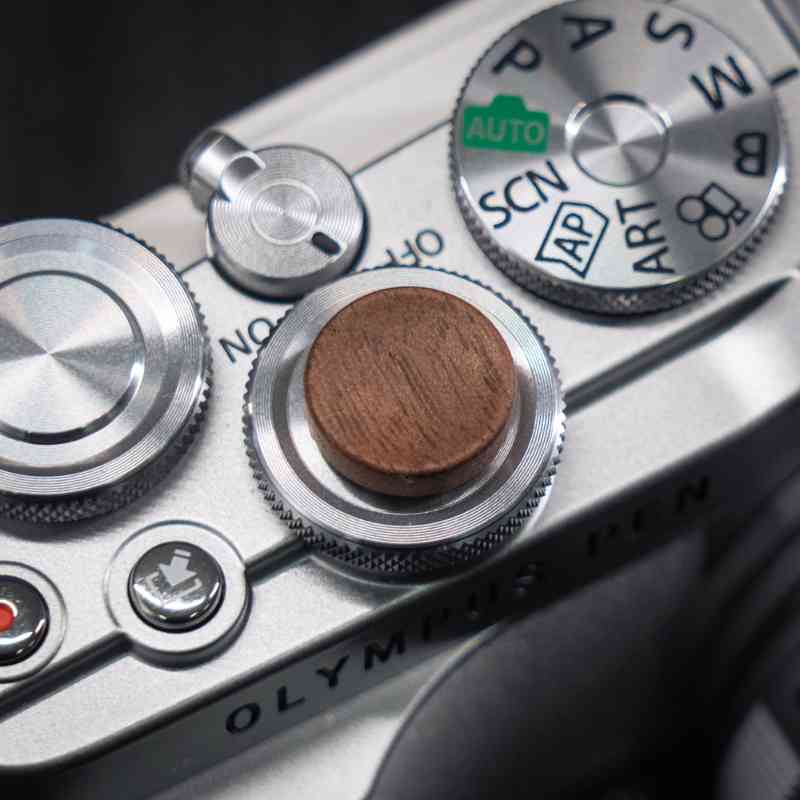 Wooden Cover Set Hot Shoe Shutter Button OM3 OM5 EP7 ZFC - iWoodStore