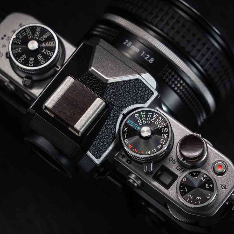 Wooden Cover Set Hot Shoe Shutter Button OM3 OM5 EP7 ZFC - iWoodStore