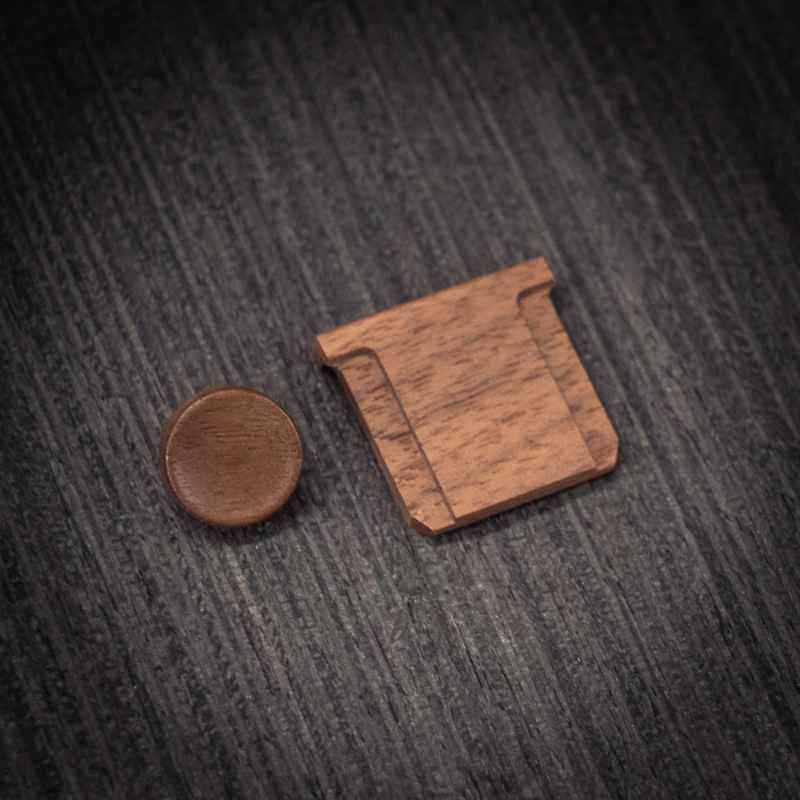 Wooden Fuji XE5 Hot Shoe Shutter Button Cover Set - iWoodStore