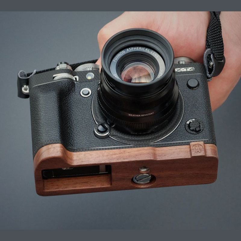 Wooden Handle Base for Fuji X-T4 XT4 - iWoodStore