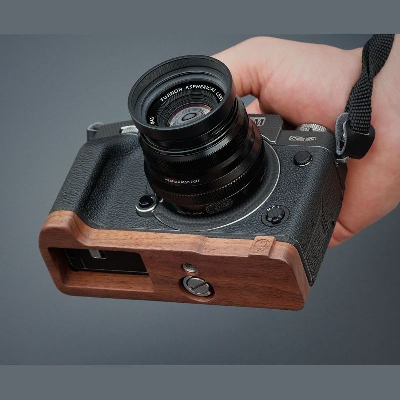 Wooden Handle Base for Fuji X-T4 XT4 - iWoodStore