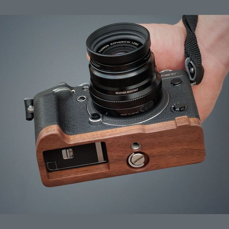 Wooden Handle Base for Fuji X-T4 XT4 - iWoodStore