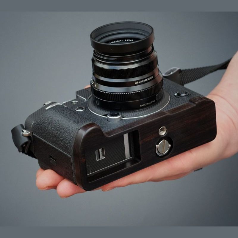 Wooden Handle Base for Fuji X-T4 XT4 - iWoodStore