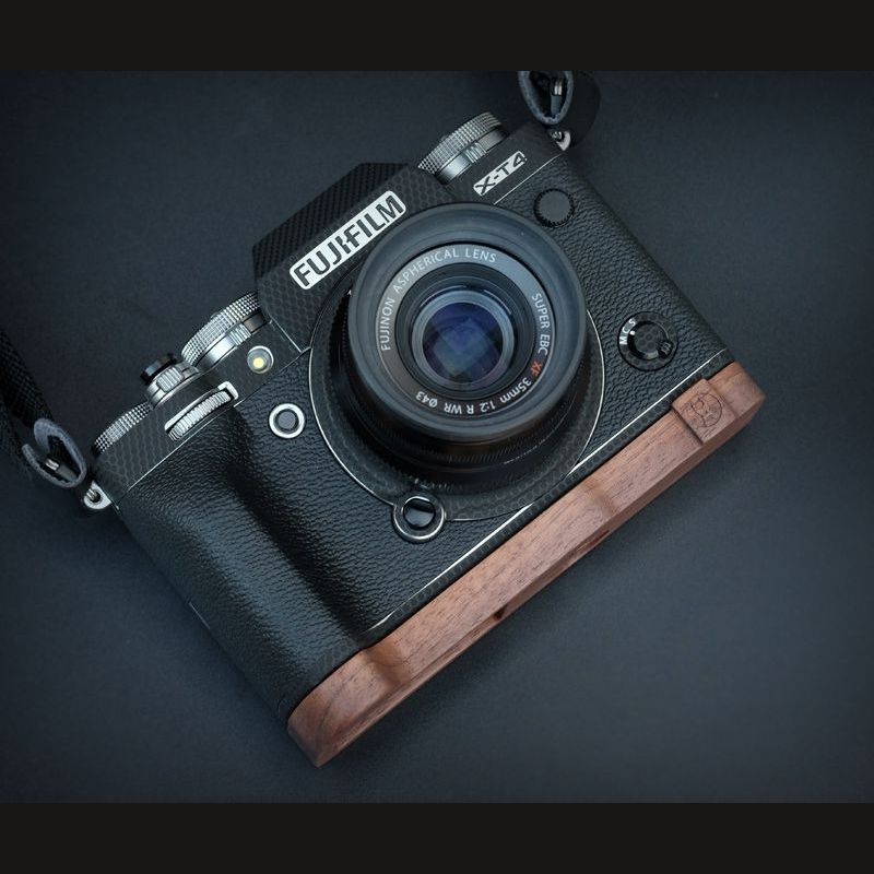 Wooden Handle Base for Fuji X-T4 XT4 - iWoodStore