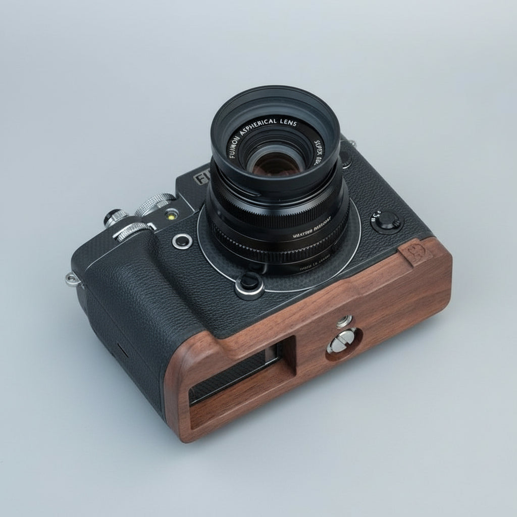 Wooden Handle Base for Fuji X-T4 XT4 - iWoodStore