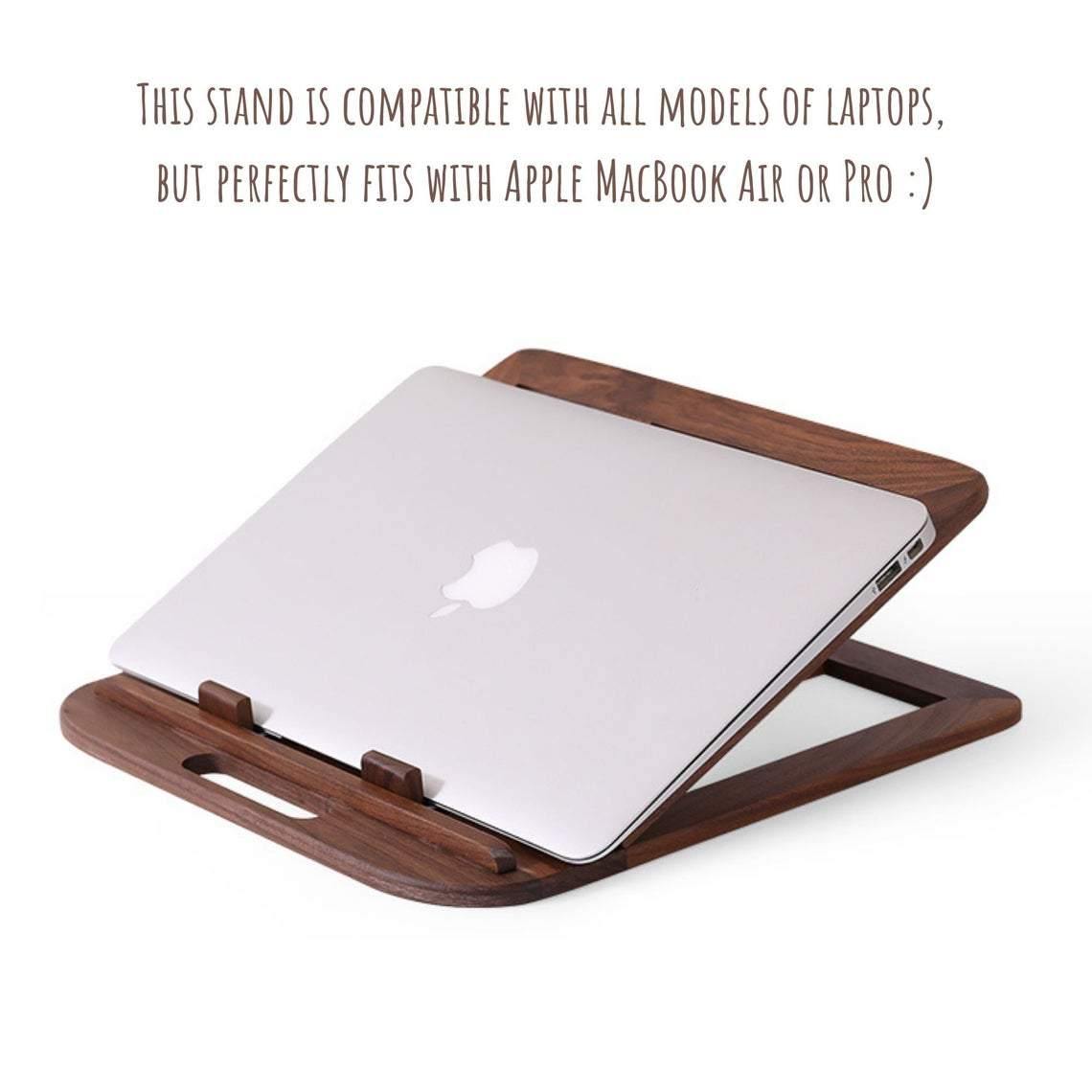 Wooden Laptop Stand Holder - iWoodStore