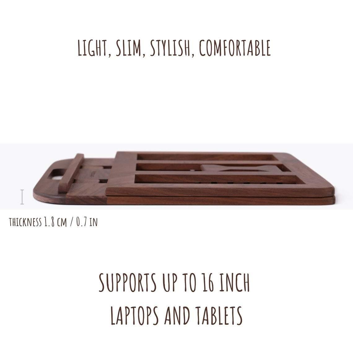 Wooden Laptop Stand Holder - iWoodStore