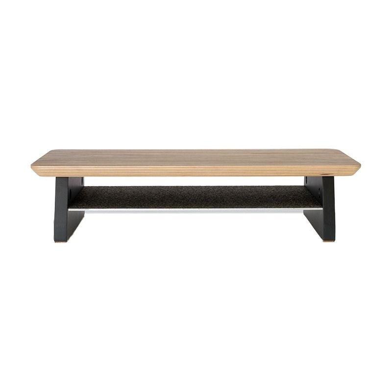 Wooden Monitor Stand with Laptop Shelf - iWoodStore