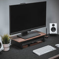 Wooden Monitor Stand with Laptop Shelf - iWoodStore