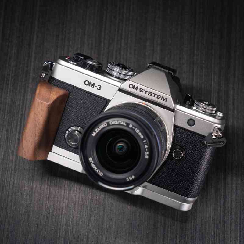 Wooden Olympus OM3 Grip YW Design - iWoodStore