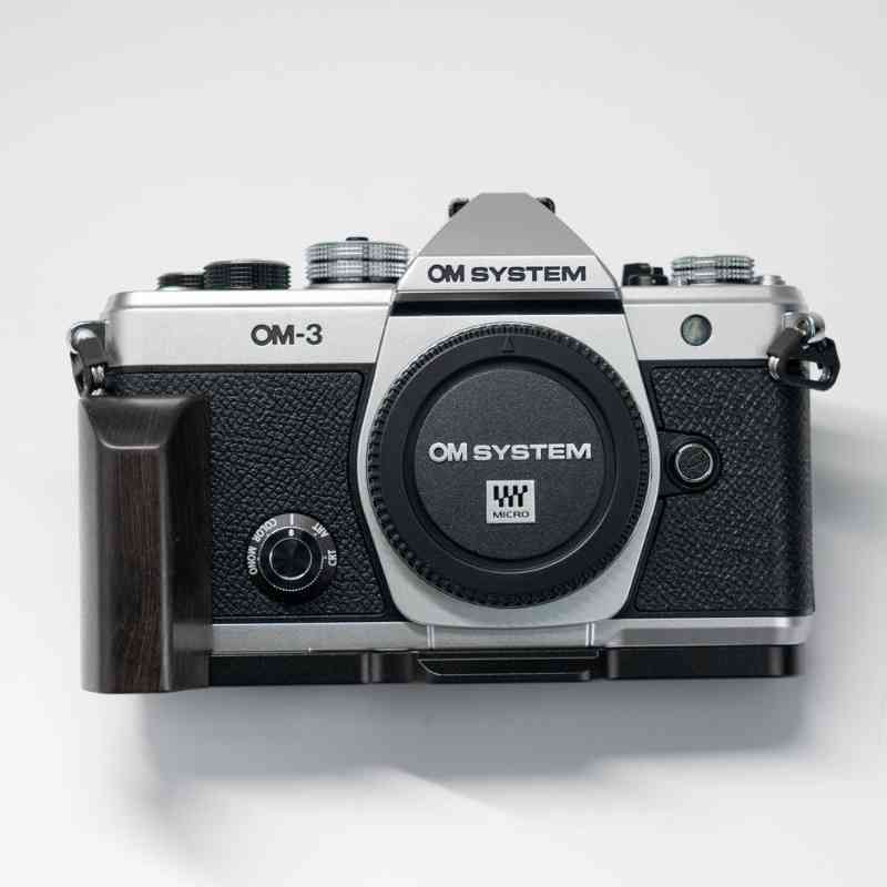Wooden Olympus OM3 Grip YW Design - iWoodStore
