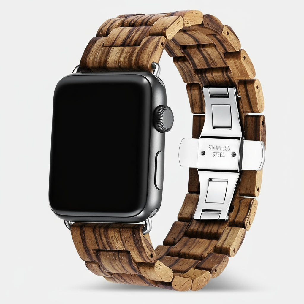 Zebra Wooden Band for Apple Watch - iWoodStore