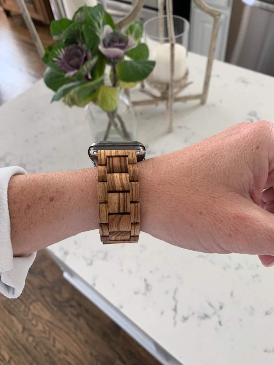 Zebra Wooden Band for Apple Watch - iWoodStore